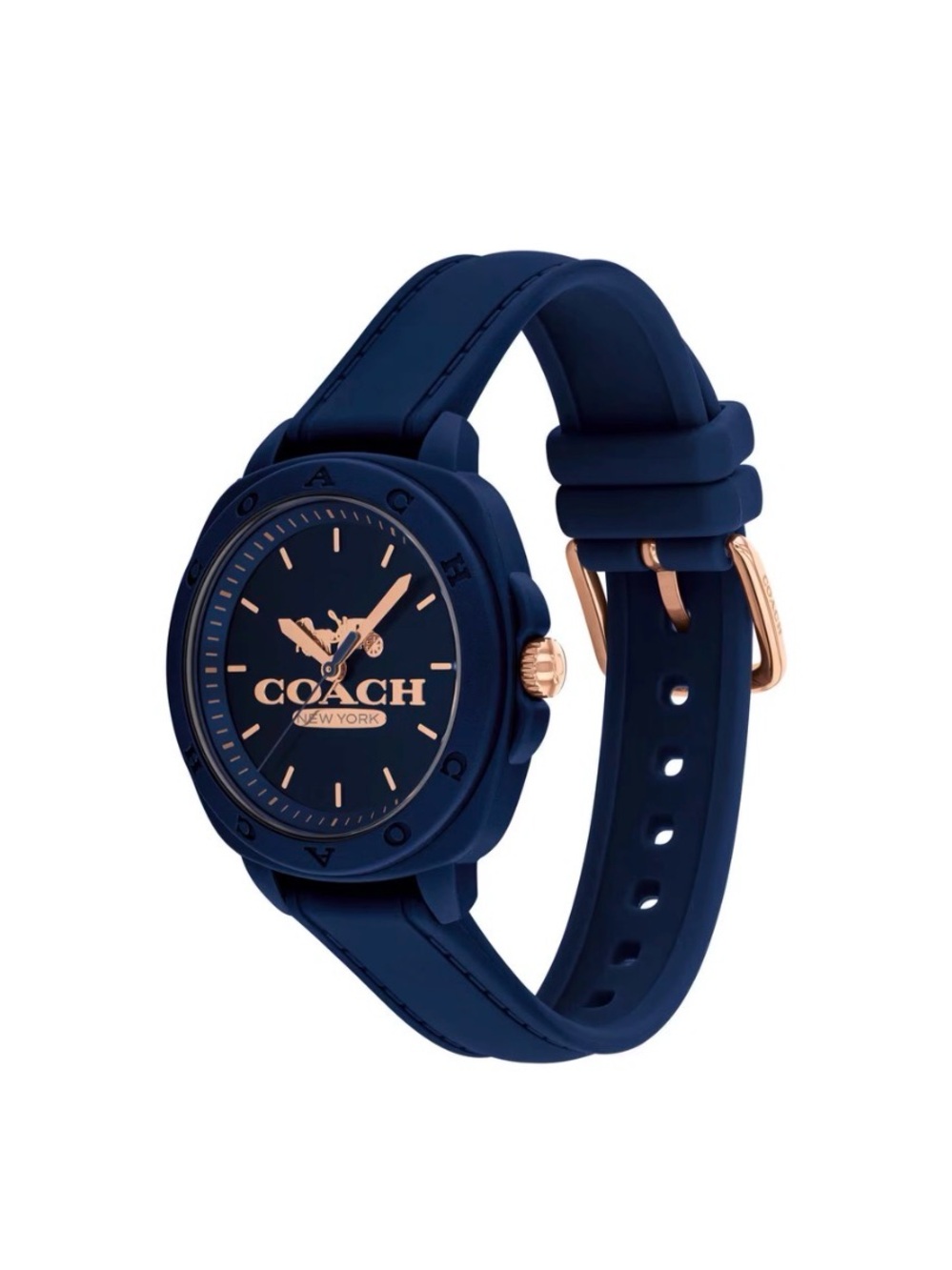 NEW Coach Kitt Navy Blue
Silicone Analogue Women's Round Watch NEW IN BOX